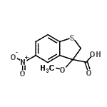 CAS#: 26759-54-6， 3-Methoxy-5-Nitro-2,3-Dihydro-1-Benzothiophene-3-Carboxylic Acid