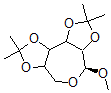 CAS#: 26784-78-1， Methyl 2,3-4,5-di-O-isopropylidine-alpha-glucoseptanoside