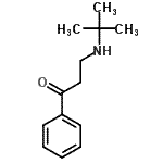 CAS 登录号：2679-36-9， 3-[(2-甲基-2-丙基)氨基]-1-苯基-1-丙酮