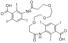 CAS#: 26887-04-7， 3,3'-[Oxybis[2,1-ethanediyloxy(1-oxo-3,1-propanediyl)imino]]bis[2,4,6-triiodo-Benzoic acid]