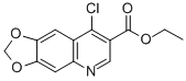 structure of CAS# 26893-17-4, 8-Chloro-1,3-Dioxolo[4,5-g]Quinoline-7-carboxylic Acid Ethyl Ester