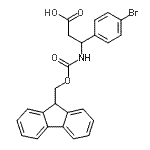 CAS#: 269078-76-4， 3-(4-Bromophenyl)-3-{[(9H-Fluoren-9-Ylmethoxy)Carbonyl]Amino}Propanoic Acid