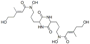 CAS#: 26912-16-3， N,N'-[(3,6-Dioxo-2,5-piperazinediyl)bis(trimethylene)]bis[5-hydroxy-3-methyl-2-Pentenohydroxamic acid]