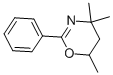 structure of CAS# 26939-21-9, 5,6-Dihydro-2-Phenyl-4,4,6-Trimethyl-1,3(4H)-Oxazine;4,4,6-Trimethyl-2-Phenyl-5,6-Dihydro-4H-1,3-Oxazine;5,6-Dihydro-2-Phenyl-4,4,6-Trimethyl-(4H)-1,3-Oxazine;5,6-Dihydro-4,4,6-Trimethyl-2-Phenyl-4H-1,3-Oxazine