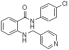 structure of CAS# 269390-69-4, N-(4-Chlorophenyl)-2-[(4-Pyridinylmethyl)Amino]Benzamide;N-(4-chlorophenyl)-2-(pyridin-4-ylmethylamino)benzamide;N-(4-Chloro-phenyl)-2-[(pyridin-4-ylmethyl)-amino]-benzamide;VEGF Receptor Tyrosine Kinase Inhibitor II