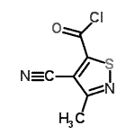 CAS#: 269401-38-9， 4-Cyano-3-Methyl-1,2-Thiazole-5-Carbonyl Chloride