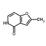 structure of CAS# 26956-44-5, 2-Methylfuro[3,2-c]Pyridin-4(5H)-One;2-methylfuro[3,2-c]pyridin-4(5H)-one;2-Methyl-furo[3,2-c]pyridin-4(5H)-one;furo[3,2-c]pyridin-4(5H)-one, 2-methyl-