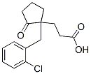结构式 CAS# 2700-13-2, 3-[1-[(2-氯苯基)甲基]-2-氧代环戊基]丙酸