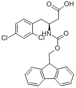 结构式 CAS# 270063-49-5, 芴甲氧羰基-(S)-3-氨基-4-(2,4-二氯-苯基)-丁酸