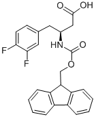结构式 CAS# 270063-55-3, 芴甲氧羰基-(S)-3-氨基-4-(3,4-二氟-苯基)-丁酸