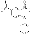 structure of CAS# 270262-89-0, 4-[(4-Methylphenyl)Thio]-3-Nitrobenzaldehyde;4-[(4-METHYLPHENYL)THIO]-3-NITROBENZALDEHYDE;3-(4-Methylphenylthio)-3-Nitrobenzaldehyde