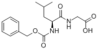 结构式 CAS# 2706-38-9, N-[(苯基甲氧基)羰基]-L-亮氨酰-甘氨酸