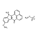 CAS#: 27076-17-1， 10-Methoxy-13-Methyl-7-Oxo-7,13-Dihydro[3,1]Benzimidazo[2,1-a]Benzo[de]Isoquinolin-8-Ium Methyl Sulfate