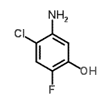structure of CAS# 270899-93-9, 5-Amino-4-Chloro-2-Fluorophenol;5-amino-4-chloro-2-fluorophenol