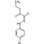 CAS 登录号：27143-10-8， 乙基(2E)-[(4-溴苯基)亚肼基](氯)乙酸酯