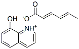 CAS 登录号：27143-44-8， 8-羟基喹啉鎓 (E,E)-己-2,4-二烯酸盐