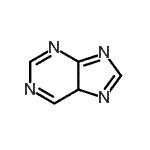 structure of CAS# 273-24-5, 5H-Purine;1H-PURINE;3,5, 7-Triazaindole;6H-Imidazo[4,5-d]pyrimidine