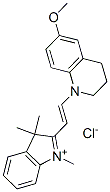 CAS#: 27326-17-6， 2-[2-(3,4-Dihydro-6-Methoxy-1(2H)-Quinolyl)Vinyl]-1,3,3-Trimethyl-3H-Indolium Chloride