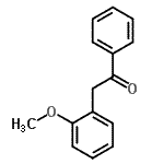 结构式 CAS# 27356-33-8, 2-(2-甲氧基苯基)-1-苯乙酮
