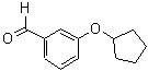 structure of CAS# 273722-75-1, 3-(Cyclopentyloxy)Benzaldehyde;3-(cyclopentyloxy)benzaldehyde;3-cyclopentyloxybenzaldehyde;3-Cyclopentyloxy-benzaldehyde