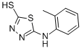 structure of CAS# 27385-97-3, 5-o-Tolylamino-[1,3,4]Thiadiazole-2-Thiol;Zinc01082178;Nsc157332