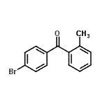 结构式 CAS# 27428-59-7, (4-溴苯基)(2-甲基苯基)甲酮