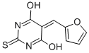 structure of CAS# 27430-18-8, 5-Furfurylidene-2-Thiobarbituric Acid;5-(2-Furylmethylene)-2-Thioxo-Hexahydropyrimidine-4,6-Dione;5-(2-Furylmethylene)-2-Thioxohexahydropyrimidine-4,6-Dione;5-(2-Furylmethylene)-2-Thioxo-Hexahydropyrimidine-4,6-Quinone