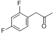 structure of CAS# 274682-91-6, 2,4-Difluorophenylacetone;1-(2,4-Difluorophenyl)Acetone;Zinc02579281