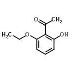 结构式 CAS# 2750-25-6, 1-(2-乙氧基-6-羟基苯基)乙酮