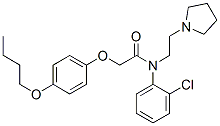 CAS#: 27585-38-2， 2-(4-Butoxyphenyloxy)-2'-Chloro-N-[2-(1-Pyrrolidinyl)Ethyl]Acetanilide