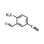 structure of CAS# 27609-91-2, 3-Formyl-4-Methylbenzonitrile;3-formyl-4-methylbenzonitrile;4-Formyl-3-methylbenzonitrile