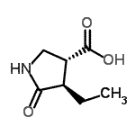CAS#: 276680-34-3， (3R,4R)-4-Ethyl-5-Oxo-3-Pyrrolidinecarboxylic Acid