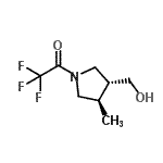 CAS#: 277335-21-4， 2,2,2-Trifluoro-1-[(3R,4R)-3-(Hydroxymethyl)-4-Methyl-1-Pyrrolidinyl]Ethanone