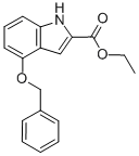 structure of CAS# 27737-55-9, 4-(Phenylmethoxy)-1H-Indole-2-Carboxylicacid Ethyl Ester;4-(Phenylmethoxy)-1H-Indole-2-Carboxylic Acid Ethyl Ester;4-(Benzyloxy)-1H-Indole-2-Carboxylic Acid Ethyl Ester