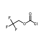 structure of CAS# 27746-99-2, 2,2,2-Trifluoroethyl carbonochloridate;2,2,2-trifluoroethyl carbonochloridate;2,2,2-trifluoroethyl chloridocarbonate;MFCD00800932