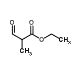 structure of CAS# 27772-62-9, Ethyl 2-Methyl-3-Oxopropanoate;2-formylpropanoic acid ethyl ester;2-FORMYLPROPIONICACIDETHYLESTER;Ethyl 2-Formylpropionate