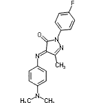 CAS#: 27808-01-1， (4E)-4-{[4-(Dimethylamino)Phenyl]Imino}-2-(4-Fluorophenyl)-5-Methyl-2,4-Dihydro-3H-Pyrazol-3-One