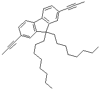 CAS#: 278176-11-7， 9,9-Dioctyl-2,7-Di-1-Propynyl-9H-Fluorene