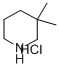 structure of CAS# 27832-58-2, 3,3-Dimethyl-Piperidine Hydrochloride (1:1);3,3-DIMETHYLPIPERIDINE HYDROCHLORIDE
