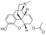 结构式 CAS# 2784-73-8, 吗啡 6-乙酸酯