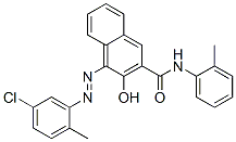 CAS 登录号：2786-85-8， (4Z)-4-[(5-氯-2-甲基苯基)亚肼基]-N-(2-甲基苯基)-3-氧代萘-2-甲酰胺