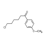structure of CAS# 278619-91-3, 6-Chloro-1-(4-Methoxyphenyl)-1-Hexanone;6-Chloro-1-(4-methoxyphenyl)-1-oxohexane;MFCD07700094