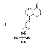 CAS#: 27867-05-6， 5-{2-Hydroxy-3-[(2-Methyl-2-Propanyl)Amino]Propoxy}-3,4-Dihydro-1(2H)-Naphthalenone Hydrochloride (1:1)
