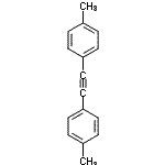 structure of CAS# 2789-88-0, 1,1'-(1,2-Ethynediyl)Bis(4-Methylbenzene);1,1'-(1,2-Ethynediyl)bis(4-methylbenzene);1,2-Bis(p<wbr>-tolyl)ac<wbr>etylene; <wbr>4,4'-Dime<wbr>thyltolan<wbr>; Bis(4-m<wbr>ethylphen<wbr>yl)ethyne<wbr>; Bis(p-t<wbr>olyl)acet<wbr>ylene; Di<wbr>-4-tolyla<wbr>cetylene;<wbr> Di-p-tol<wbr>ylacetyle<wbr>ne; 1,2-D<wbr>i-p-tolyl<wbr>acetylene<wbr>; Bis(4-m<wbr>ethylphen<wbr>yl)acetyl<wbr>ene; Bis(<wbr>p-tolyl)e<wbr>thyne; Di<wbr>-p-tolyle<wbr>thyne;1-Methyl-4-[(4-methylphenyl)ethynyl]benzene #