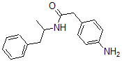 结构式 CAS# 2792-95-2, 2-(4-氨基苯基)-N-(1-苯基丙烷-2-基)乙酰胺