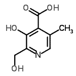 CAS#: 279215-15-5， 3-Hydroxy-2-(Hydroxymethyl)-5-Methylisonicotinic Acid