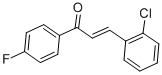 structure of CAS# 28081-11-0, 2-Chloro-4'-Fluorochalcone;3-(2-Chlorophenyl)-1-(4-Fluorophenyl)Prop-2-En-1-One;Zinc04262513;Nsc201848