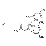 结构式 CAS# 28105-87-5, (3Z)-4-羟基-3-戊烯-2-酮-镨水合物(3:1:1)