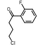 结构式 CAS# 2823-19-0, 4-氯-1-(2-氟苯基)-1-丁酮