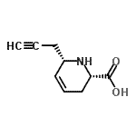 CAS#: 282527-19-9， (2S,6S)-6-(2-Propyn-1-Yl)-1,2,3,6-Tetrahydro-2-Pyridinecarboxylic Acid